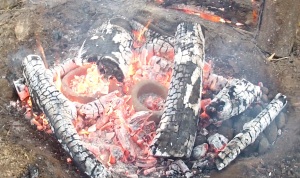 firing pots in coals 3
